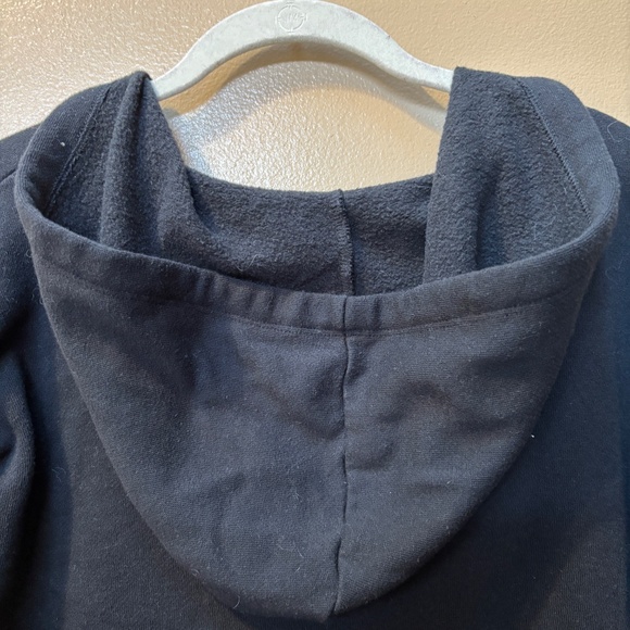 American Eagle Outfitters Floral Embroidered Long Sleeve Black Hoodie Size M - Picture 9 of 10